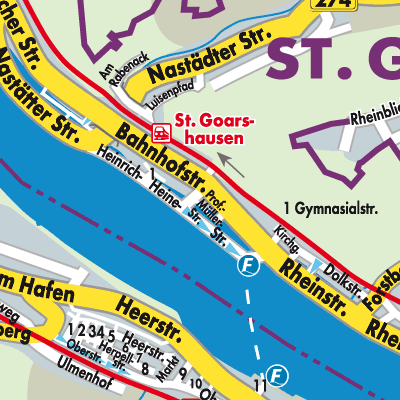 Stadtplan Sankt Goarshausen