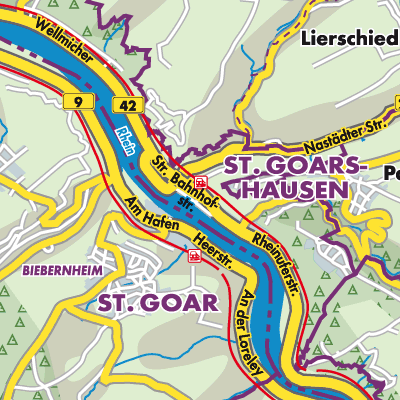 Übersichtsplan Sankt Goarshausen
