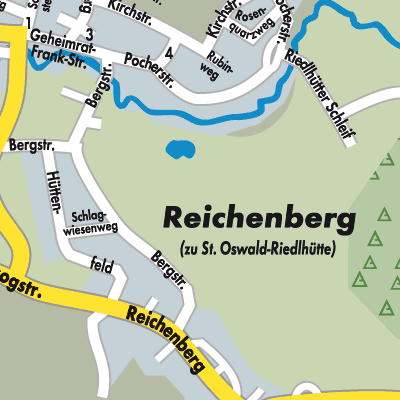 Stadtplan Sankt Oswald-Riedlhütte