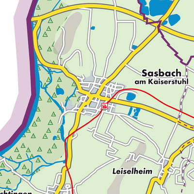 Übersichtsplan Sasbach am Kaiserstuhl