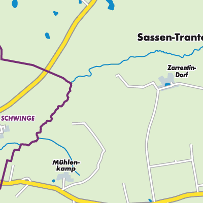 Übersichtsplan Sassen-Trantow