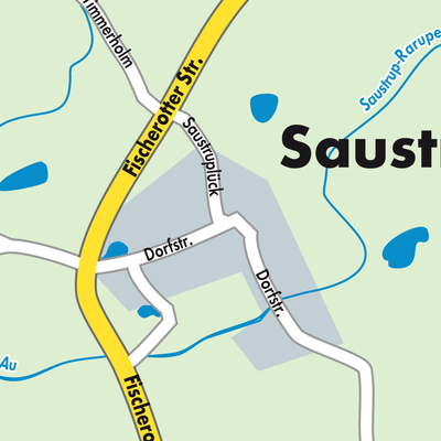 Stadtplan Saustrup