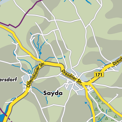 Übersichtsplan Sayda
