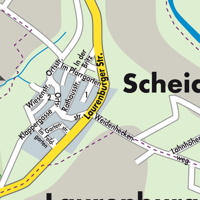 Stadtplan Scheidt