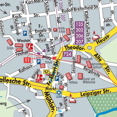 Stadtplan Schkeuditz