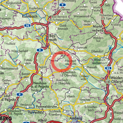 Landkarte Schlammersdorf