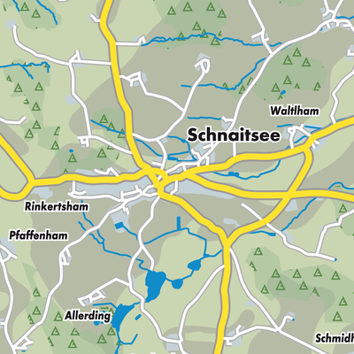 Übersichtsplan Schnaitsee