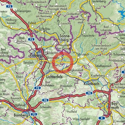 Landkarte Schneckenlohe