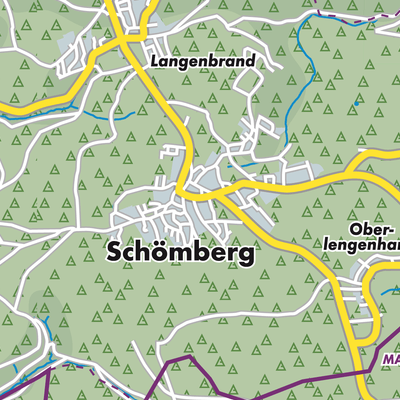 Übersichtsplan Schömberg