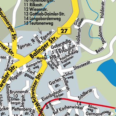 Stadtplan Schömberg