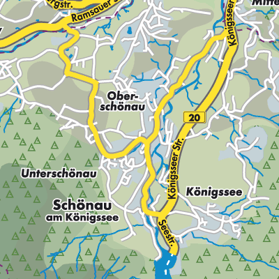 Übersichtsplan Schönau am Königssee