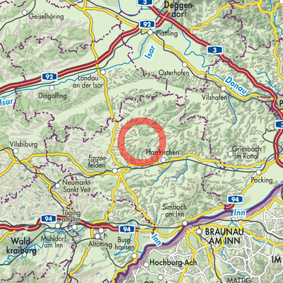Landkarte Schönau
