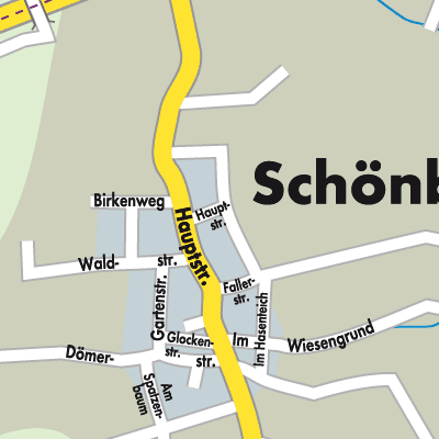 Stadtplan Schönborn