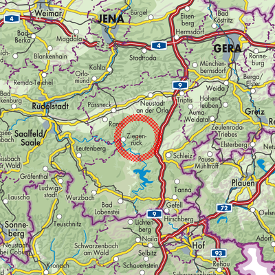 Landkarte Schöndorf