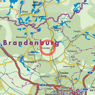 Landkarte Schönermark