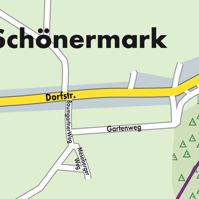 Stadtplan Schönermark