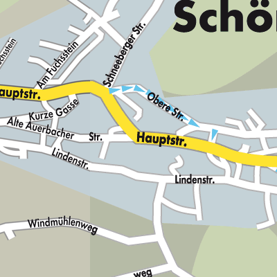 Stadtplan Schönheide