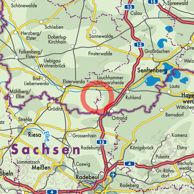 Landkarte Schraden