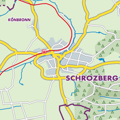 Übersichtsplan Schrozberg
