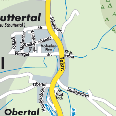 Stadtplan Schuttertal
