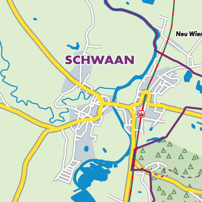 Übersichtsplan Schwaan