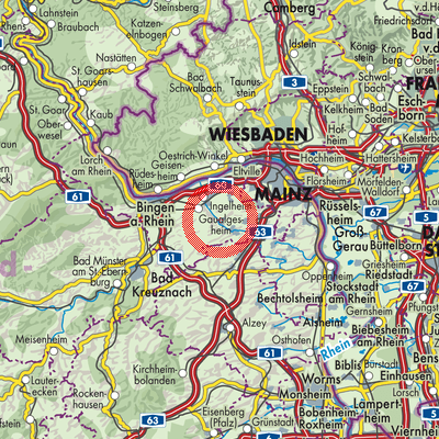 Landkarte Schwabenheim an der Selz