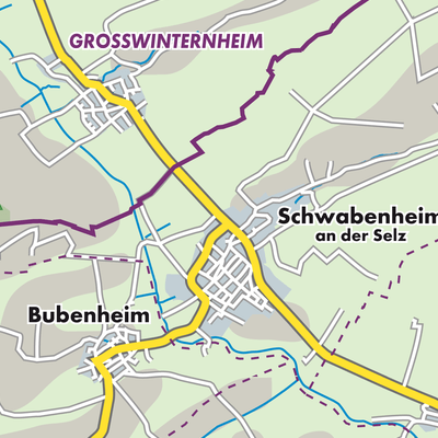 Übersichtsplan Schwabenheim an der Selz