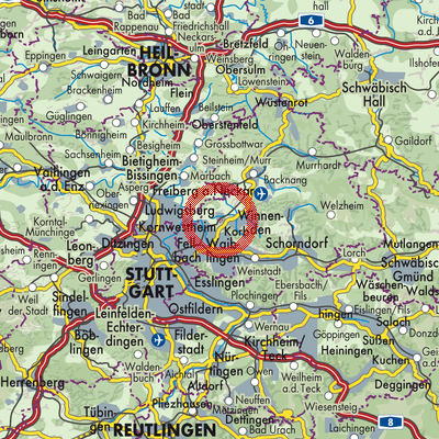 Landkarte Schwaikheim