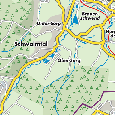 Übersichtsplan Schwalmtal