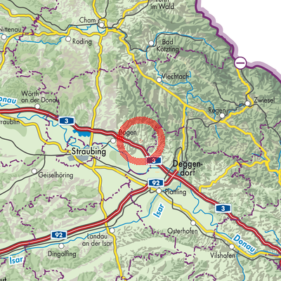 Landkarte Schwarzach