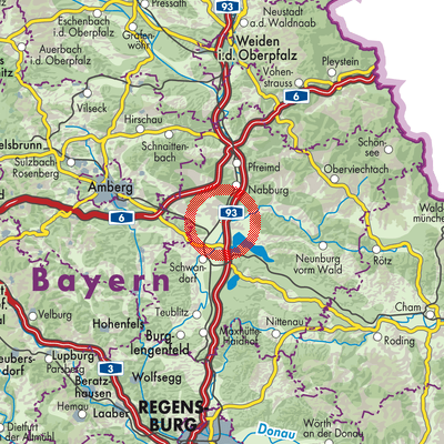 Landkarte Schwarzenfeld