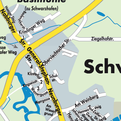 Stadtplan Schwarzhofen
