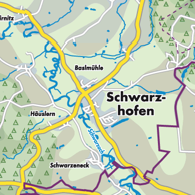 Übersichtsplan Schwarzhofen