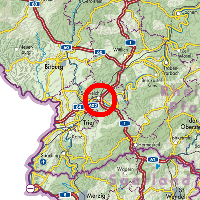 Landkarte Schweich