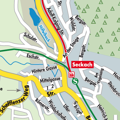 Stadtplan Seckach