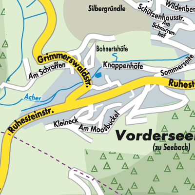 Stadtplan Seebach