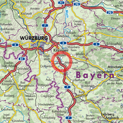 Landkarte Segnitz