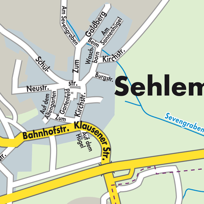 Stadtplan Sehlem