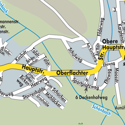 Stadtplan Seitingen-Oberflacht