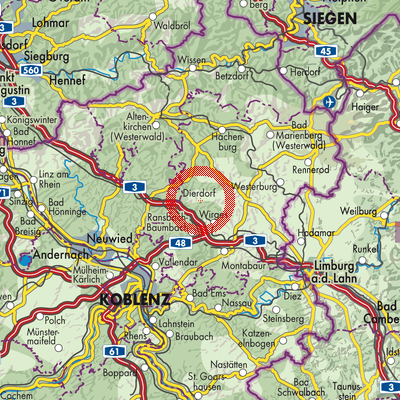 Landkarte Selters (Westerwald)