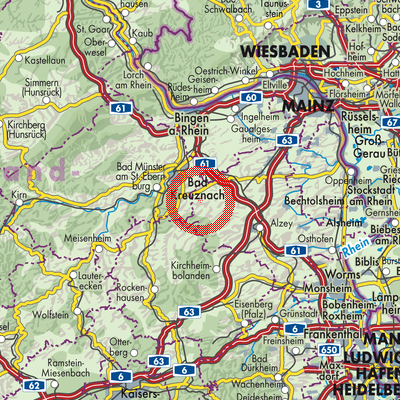 Landkarte Siefersheim