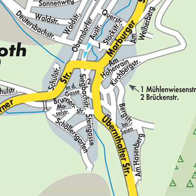 Stadtplan Siegbach