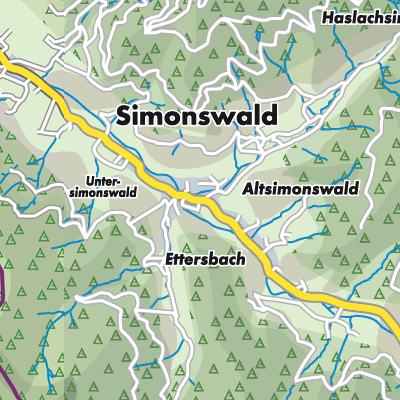 Übersichtsplan Simonswald