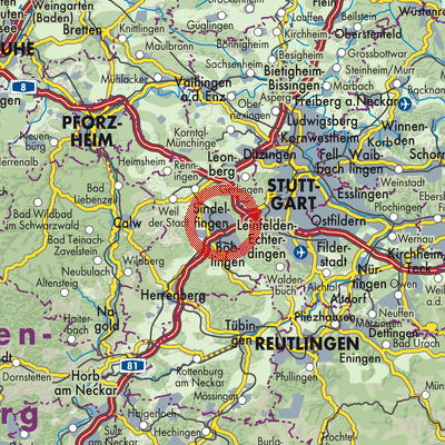 Landkarte Sindelfingen