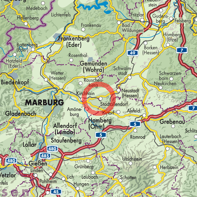 Landkarte Stadtallendorf