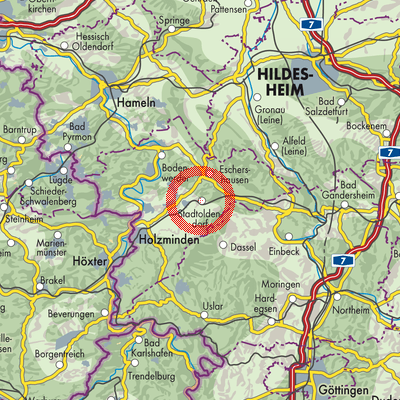 Landkarte Stadtoldendorf
