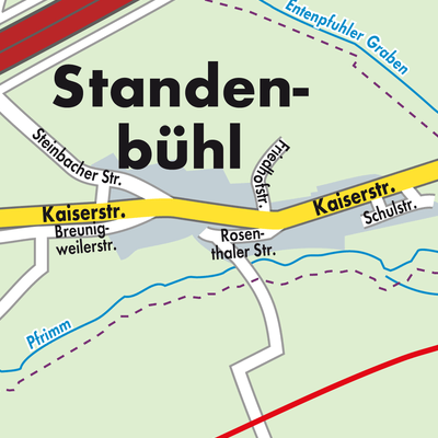 Stadtplan Standenbühl