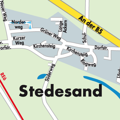 Stadtplan Stedesand