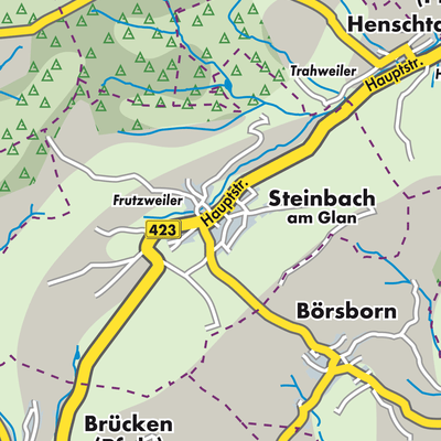 Übersichtsplan Steinbach am Glan