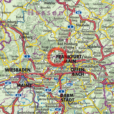 Landkarte Steinbach (Taunus)